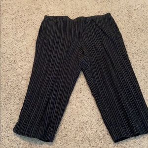 J Jill Linen Wide Leg Crop Pants